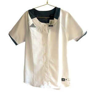 Adidas Women’s Diamond Queen softball 🥎 jersey. Size MED White/Grey NWT‎